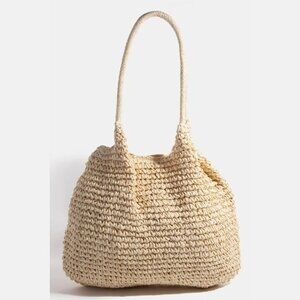Braided Long Handle Tote Bag